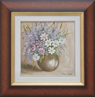 Barta Mária Margarétás csendélet 25x30